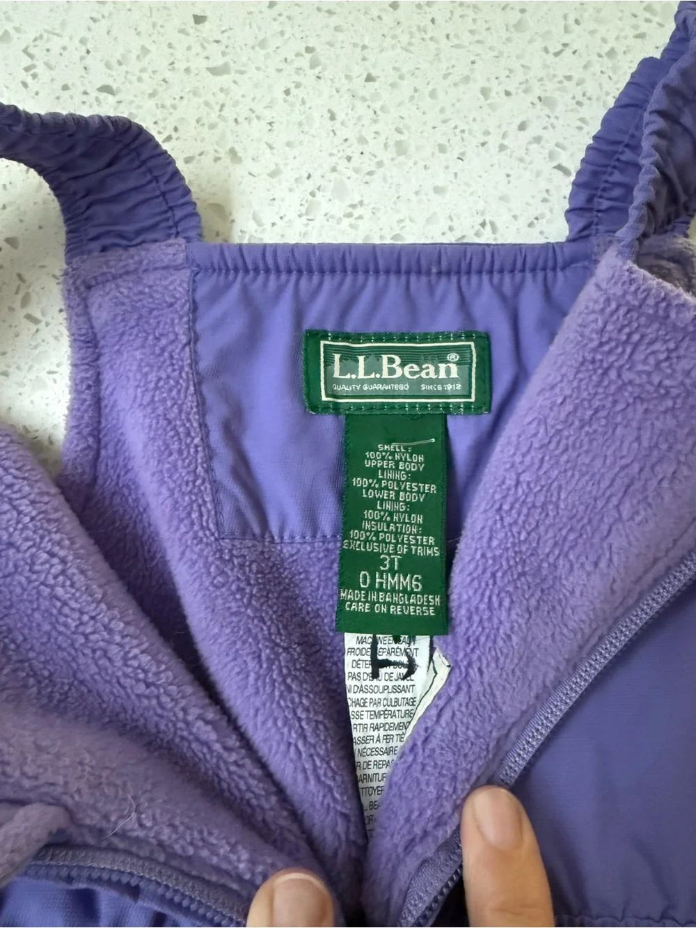 Children's L.L. Bean 3T Insulated Snow Overalls